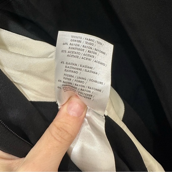 Stella McCartney Design Illusion Elegant Black and White Long Sleeve Mini Dress - Picture 9 of 10